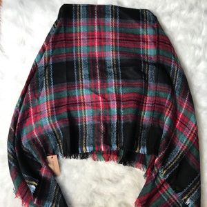 Plaid Poncho